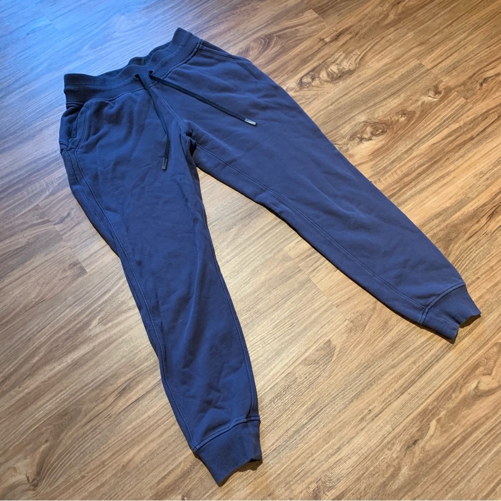 Lululemon City Sweat Jogger Pants Heathered True Navy Blue Womans SIZE 4